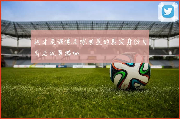这才是偶像足球明星的真实身份与背后故事揭秘